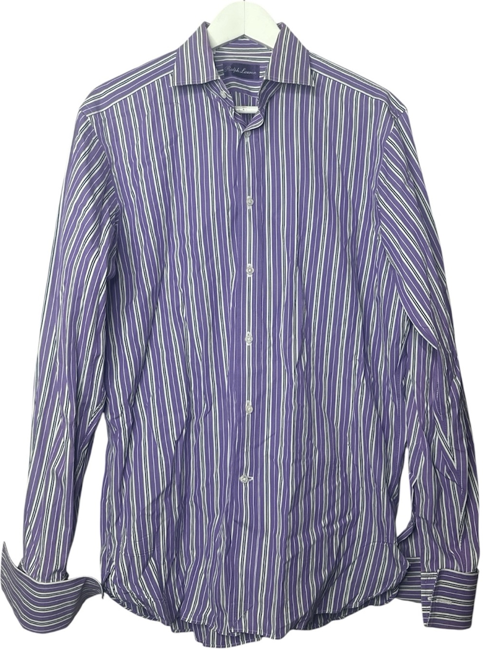 Ralph Lauren Purple Label Striped French Cuff
Cotton Shirt Purple Size 15.5